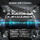 Zebronics Axon 200, BTv5.3, Upto 10 Hours Playback, USB | AUX, Fabric Finish, RGB 180 W Bluetooth Home Audio Speaker